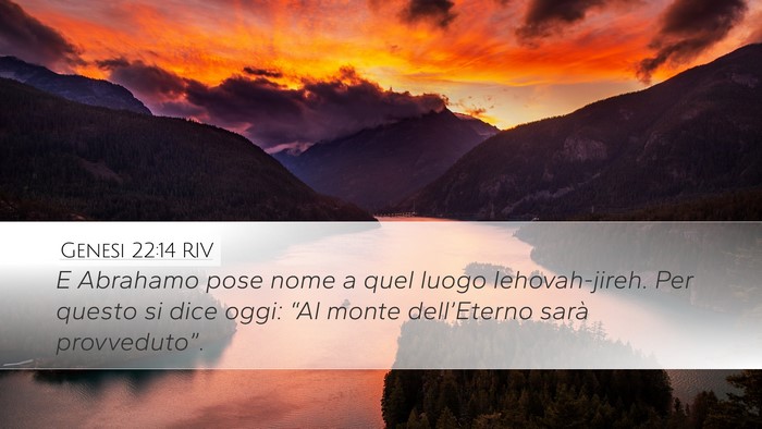 Genesi 22:14 RIV Bible Verse Image