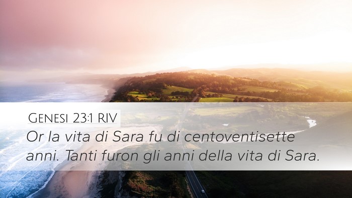 Genesi 23:1 RIV Bible Verse Image