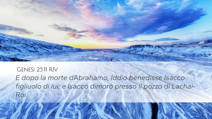 Genesi 25:11 RIV Bible Verse Image