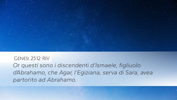 Genesi 25:12 RIV Bible Verse Image