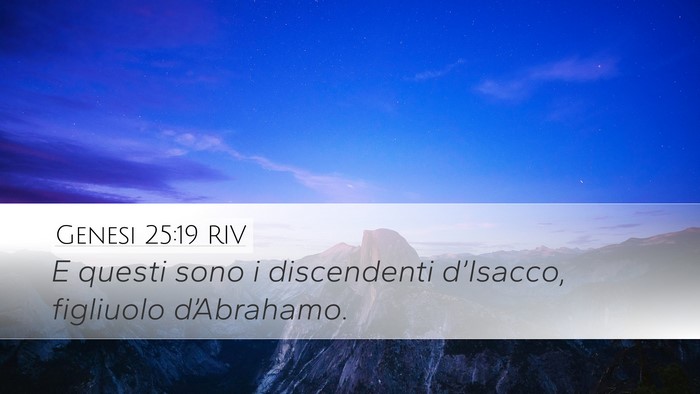 Genesi 25:19 RIV Bible Verse Image