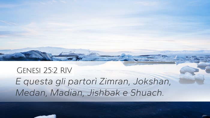 Genesi 25:2 RIV Bible Verse Image