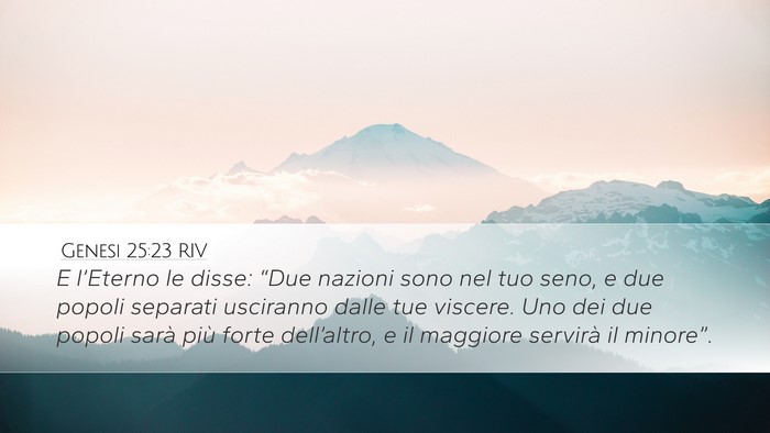 Genesi 25:23 RIV Bible Verse Image
