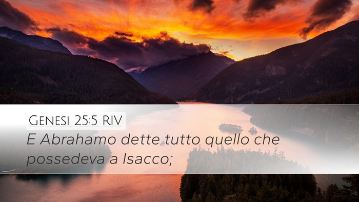 Genesi 25:5 RIV Bible Verse Image