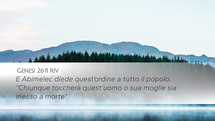 Genesi 26:11 RIV Bible Verse Image