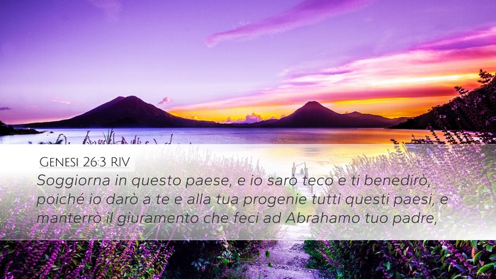 Genesi 26:3 RIV Bible Verse Image