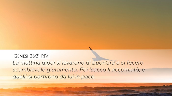 Genesi 26:31 RIV Bible Verse Image