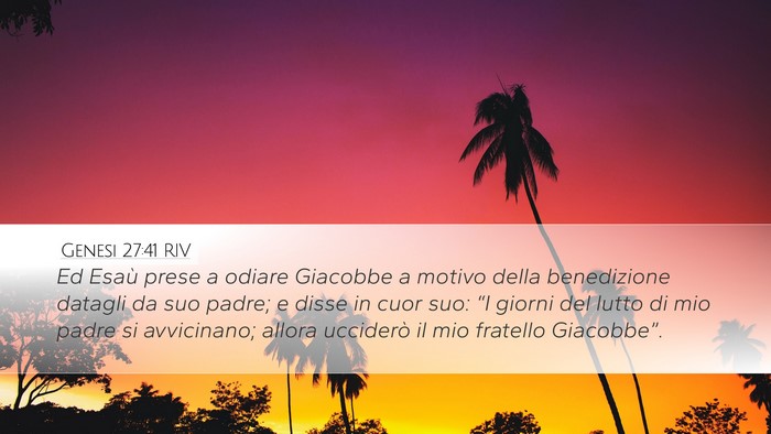 Genesi 27:41 RIV Bible Verse Image