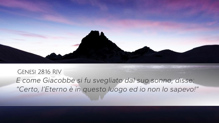 Genesi 28:16 RIV Bible Verse Image