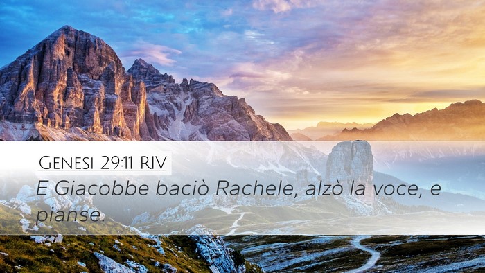 Genesi 29:11 RIV Bible Verse Image