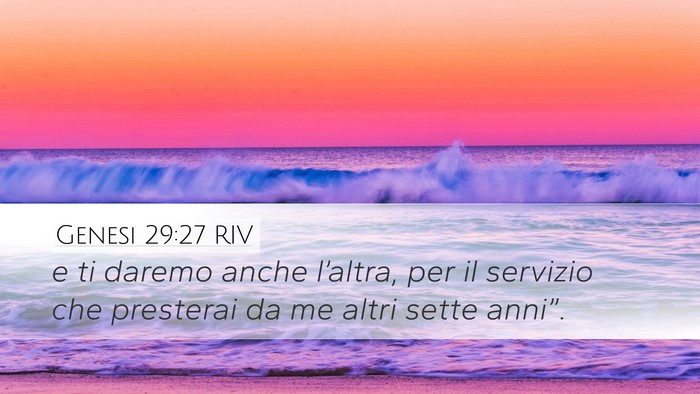Genesi 29:27 RIV Bible Verse Image