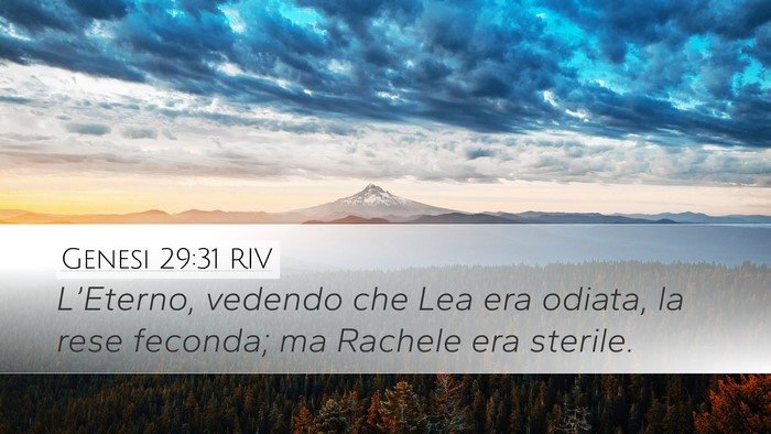 Genesi 29:31 RIV Bible Verse Image