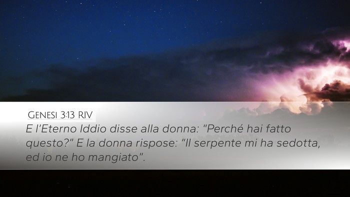 Genesi 3:13 RIV Bible Verse Image