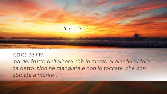 Genesi 3:3 RIV Bible Verse Image