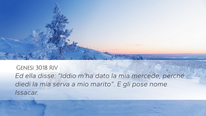 Genesi 30:18 RIV Bible Verse Image
