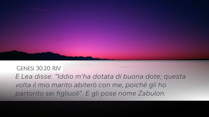 Genesi 30:20 RIV Bible Verse Image