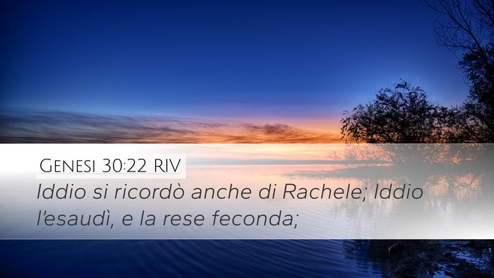 Genesi 30:22 RIV Bible Verse Image
