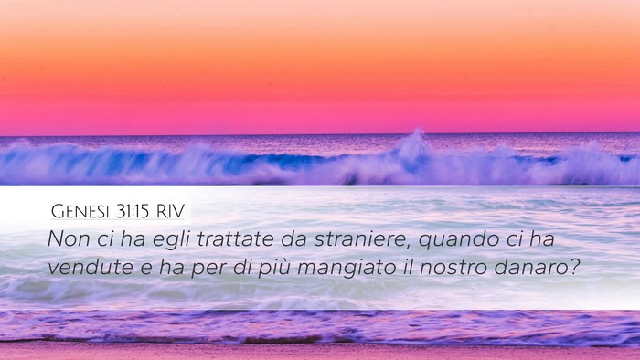 Genesi 31:15 RIV Bible Verse Image
