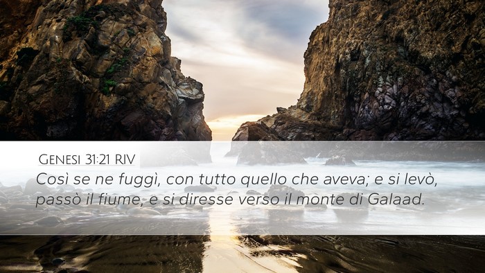 Genesi 31:21 RIV Bible Verse Image