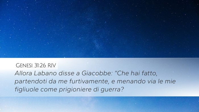 Genesi 31:26 RIV Bible Verse Image