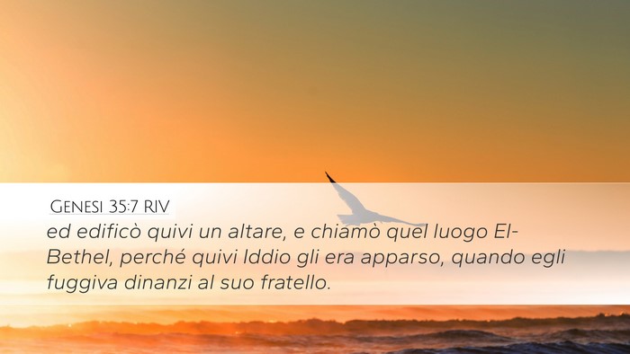 Genesi 35:7 RIV Bible Verse Image
