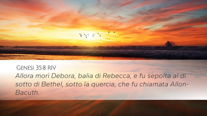Genesi 35:8 RIV Bible Verse Image