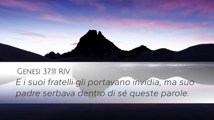 Genesi 37:11 RIV Bible Verse Image