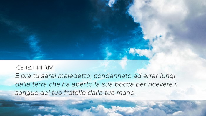 Genesi 4:11 RIV Bible Verse Image