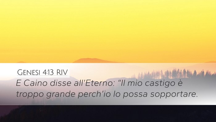 Genesi 4:13 RIV Bible Verse Image