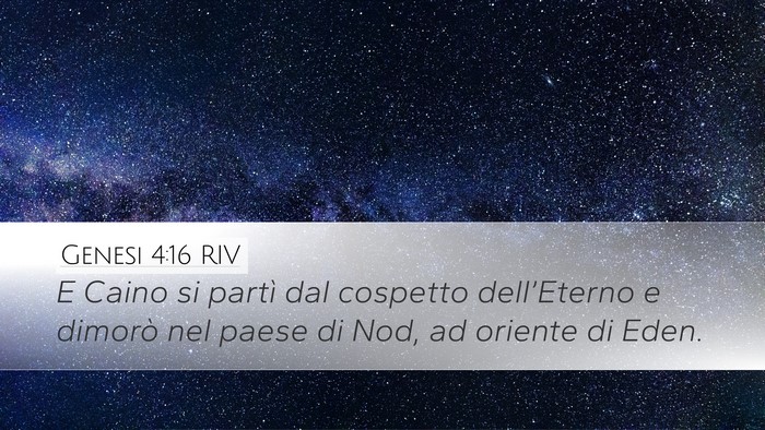 Genesi 4:16 RIV Bible Verse Image