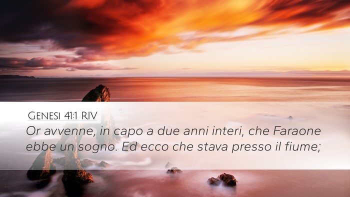 Genesi 41:1 RIV Desktop Wallpaper - Or avvenne, in capo a due anni interi, che - Desktop Bible Verse Wallpaper