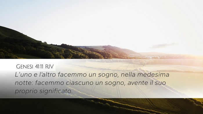 Genesi 41:11 RIV Bible Verse Image
