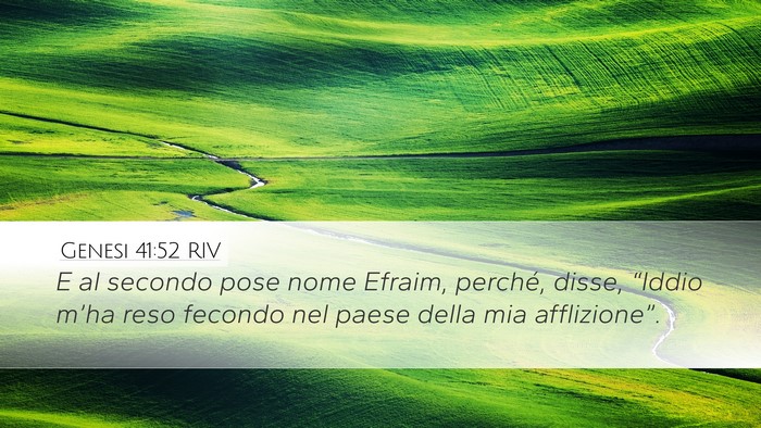 Genesi 41:52 RIV Bible Verse Image
