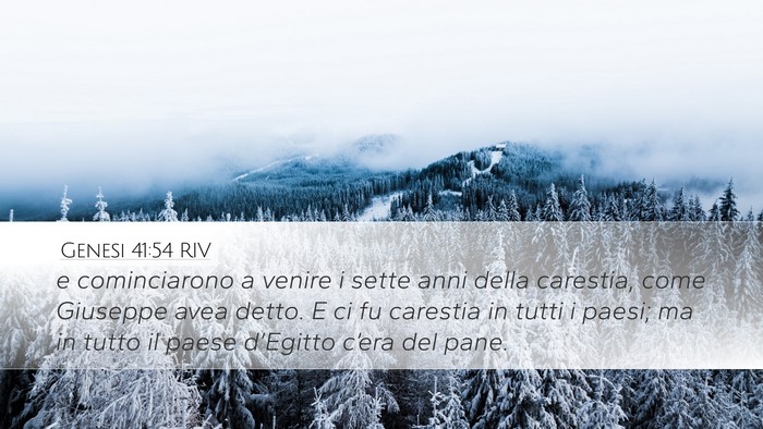 Genesi 41:54 RIV Bible Verse Image