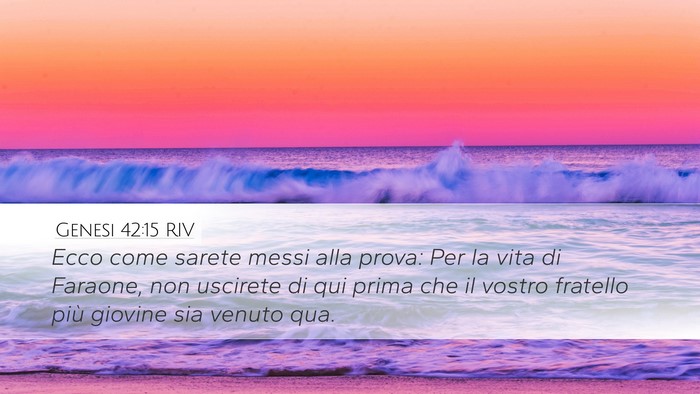 Genesi 42:15 RIV Bible Verse Image