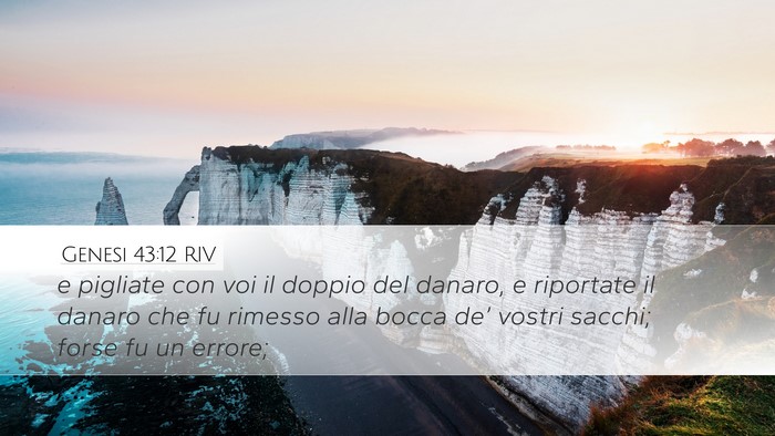 Genesi 43:12 RIV Bible Verse Image
