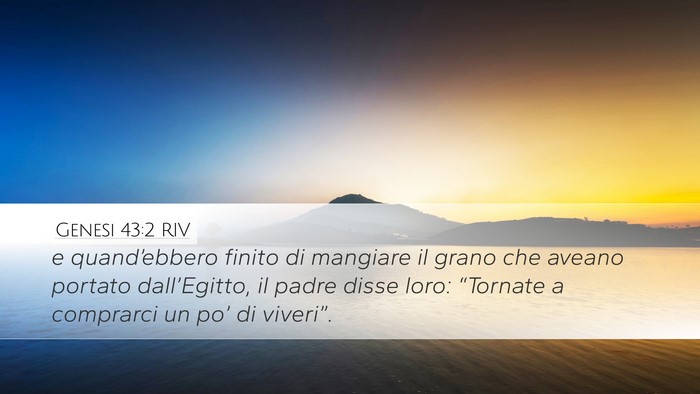 Genesi 43:2 RIV Bible Verse Image