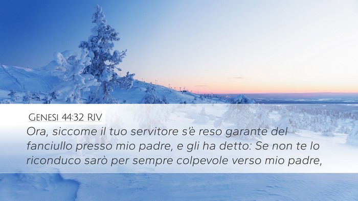 Genesi 44:32 RIV Bible Verse Image