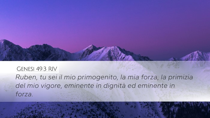 Genesi 49:3 RIV Bible Verse Image