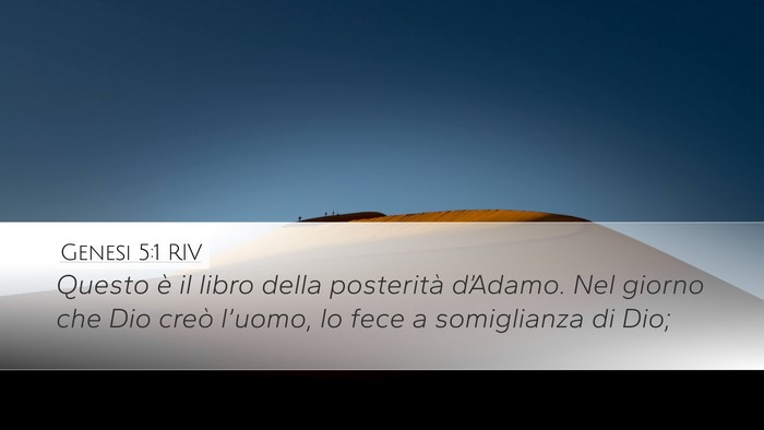 Genesi 5:1 RIV Bible Verse Image