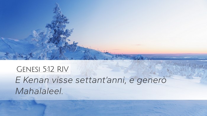 Genesi 5:12 RIV Bible Verse Image