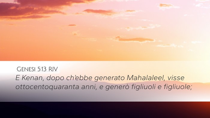 Genesi 5:13 RIV Bible Verse Image