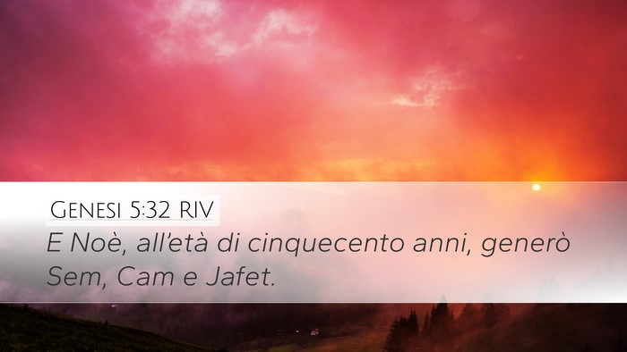 Genesi 5:32 RIV Bible Verse Image