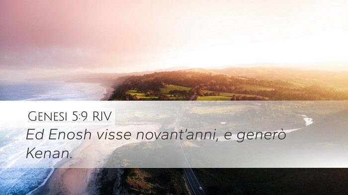 Genesi 5:9 RIV Bible Verse Image
