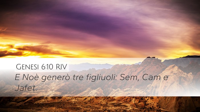 Genesi 6:10 RIV Bible Verse Image