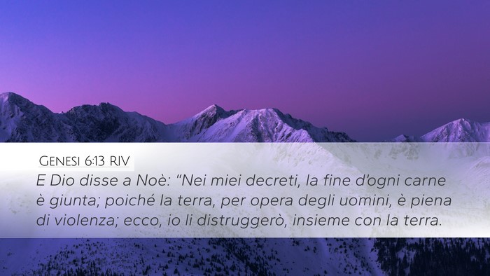 Genesi 6:13 RIV Bible Verse Image