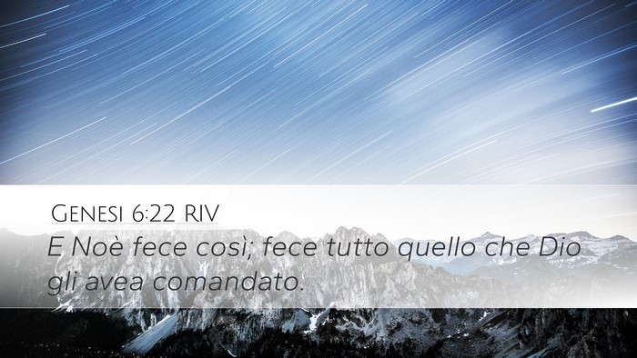 Genesi 6:22 RIV Bible Verse Image