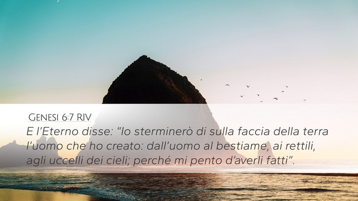 Genesi 6:7 RIV Bible Verse Image