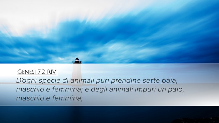 Genesi 7:2 RIV Bible Verse Image