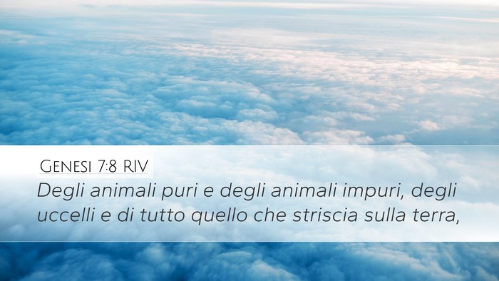 Genesi 7:8 RIV Bible Verse Image